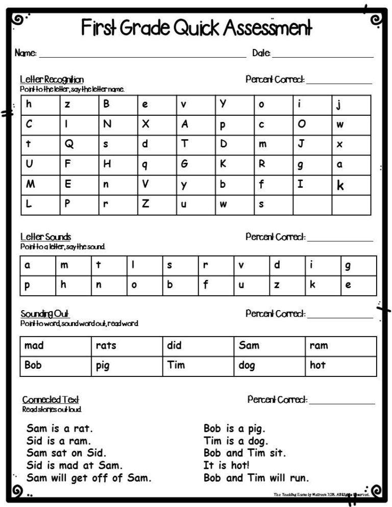 Seven Effective First Grade Assessment Tools To Use In Your Classroom