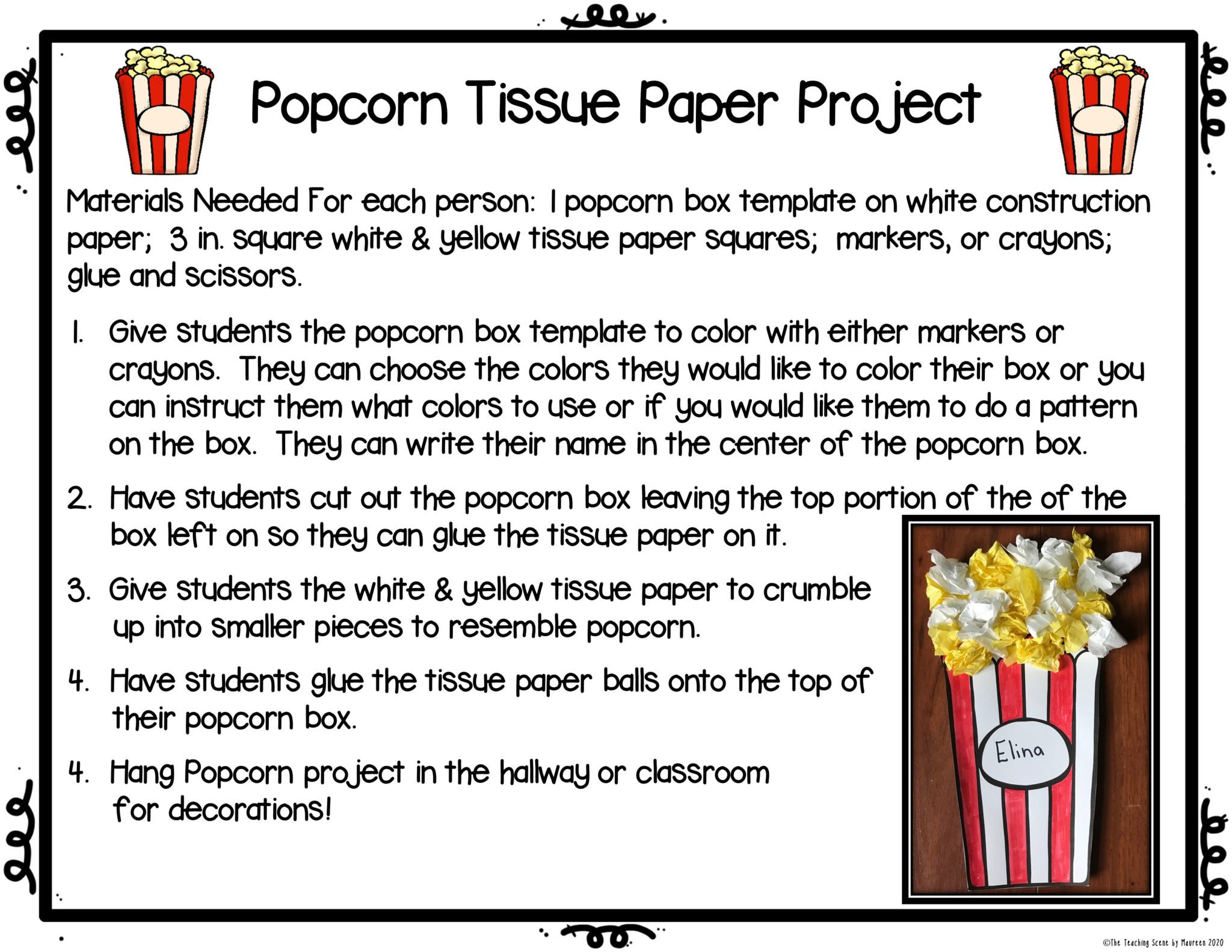 Popcorn Children S Books With Literacy Activities   Popcron Art Project 2048x1583 