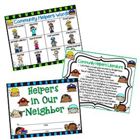 Community Helpers Thematic Unit Ideas