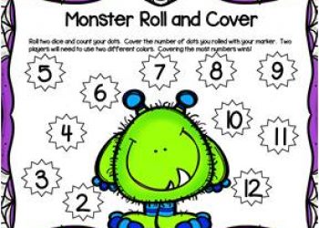Monster Roll & Cover Math Game