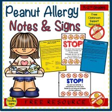 Free Peanut Allergy Note