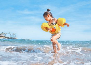 girl in ocean